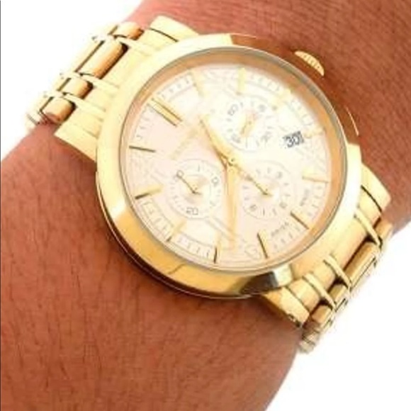 New Burberry Gold Men\'s Watch BU1757 main image 5